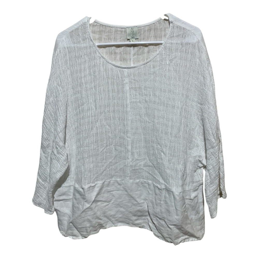 Women's Joie White Linen Top Size Large